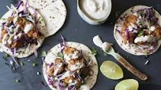 Crispy Fish Tacos With Red Cabbage Slaw