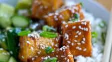 Crispy Sticky Tofu Bowls