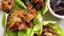 Crispy Tofu Lettuce Wraps