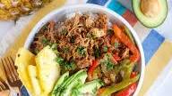 Crock Pot Pineapple Pork Burrito Bowl
