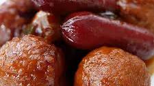 Crockpot Meatballs and Little Smokies
