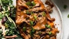 Crockpot Pulled Pork with Honey-Mustard BBQ Sauce