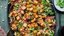 Crunchy Thai Tofu Salad with Peanut Dressing