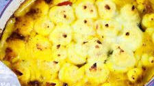 Crustless Curried Seafood Pie