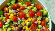 Cucumber, Corn, & Black Bean Salsa Salad