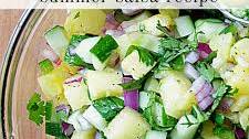Cucumber Salsa Recipe with Pineapple