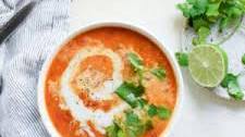 Curried Lentil, Tomato and Coconut Soup