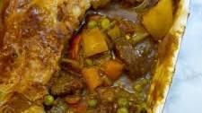 Curried beef pie