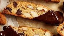 Dark Chocolate Almond Olive Oil Biscotti