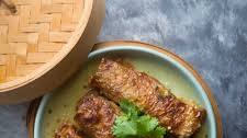 Dim Sum Bean Curd (Tofu Skin) Pork Rolls (腐皮卷)