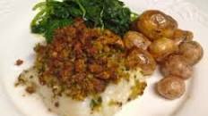Dockside's Herb-Crusted Cod with Lemon-Dill Beurre Blanc