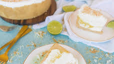 Dreamy Coconut Lime No-Bake Cheesecake