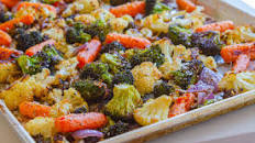 Easy Garlic Parmesan Roasted Vegetables