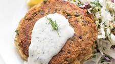 Easy Keto Salmon Patties with Lemon Garlic Aioli