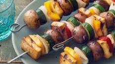 Easy Lemon-Herb Grilled Tofu & Veggie Kabobs