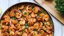 Easy One Pot Garlic Shrimp Scampi Over Quinoa