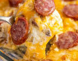 Easy Peasy Cheesy Hashbrown and Sausage Casserole