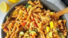 Easy Red Lentil Pasta Primavera