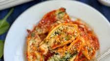 Easy Stuffed Shells (with cottage cheese and spinach)