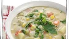 Easy Vegan Potato and Corn Chowder
