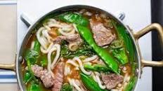 Easy beef udon noodle soup