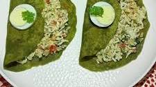 Egg Stuff Spinach Green Paratha