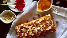 Eggless Mango Cake with Almonds and Saffron