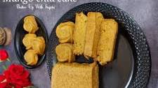 Eggless Mango chia seed cake