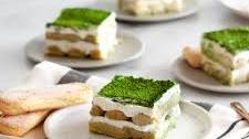 Eggless Matcha Tiramisu
