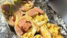 Eggs with Weenies for Tres Burritos