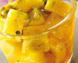 Exotic Fruit Delight with Mango Sauce