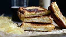 Fancy Three-Cheese Grilled Cheese Sandwich