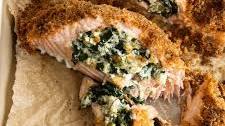 Feta Stuffed Salmon