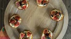 Fig and Ricotta Crostini with Honey