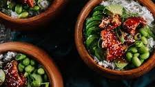 Flat Top Teriyaki Salmon Bowls