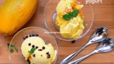 Fresh Mango frozen yogurt