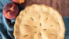 Fresh Peach Pie {no added sugar}