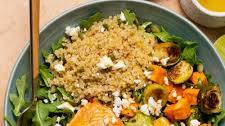 Fresh Salmon Quinoa Bowls with Honey Lime Dressing