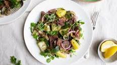 Fried Ox Tongue, Artichoke & New Potato Salad