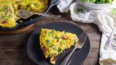 Frittata with Bacon, Corn and Gruyere