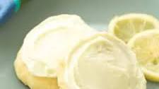 Frosted Lemon Sour Cream Sugar Cookies