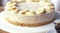 Frozen banana & peanut butter cheesecake