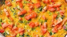 Garden Veggie Oven Baked Omelette