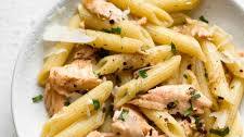 Garlic Butter Salmon Pasta