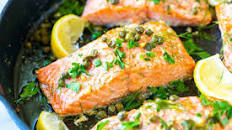 Garlic Caper Baked Salmon