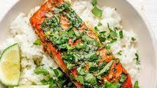 Garlic Cilantro Salmon