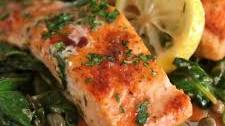 Garlic Lemon Salmon Piccata