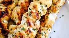 Garlic Parmesan Chicken Kebabs