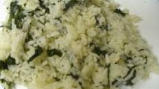 Garlicky Spinach Rice