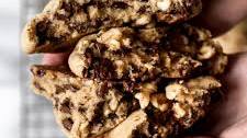 Giant Gooey Chocolate Chip Walnut Cookies